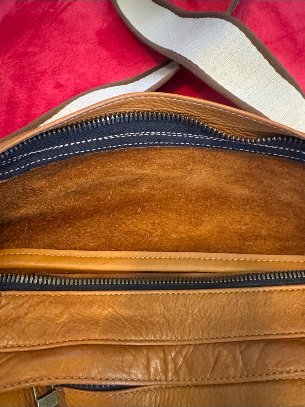 Parker Thatch Tan Leather Clutch - Picture 2 of 4